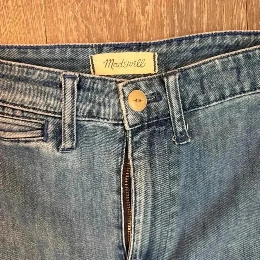 Madewell High-Rise Wide-Leg Jeans in Classic Blue - Picture 9 of 10